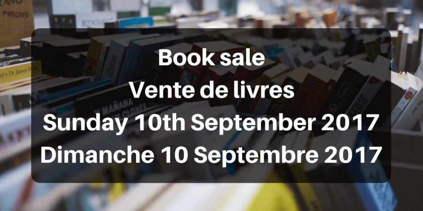 Book sale Sept 2017