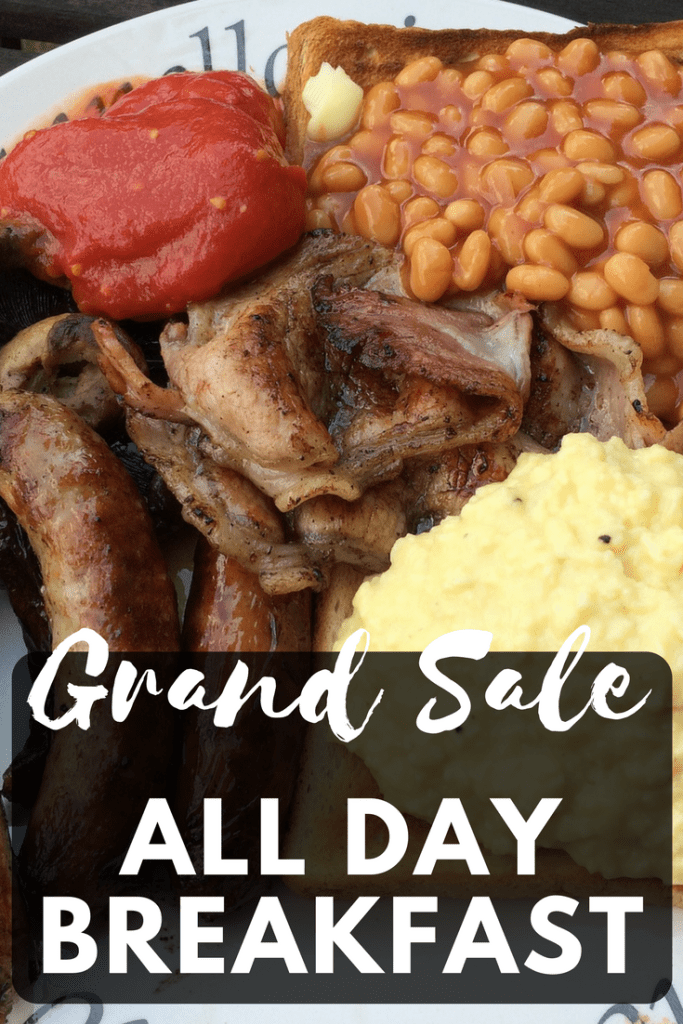 Grand sale & all day English breakfast